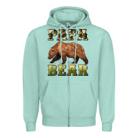 Seafoam papa bear Zipper Hoodie - Artiststas