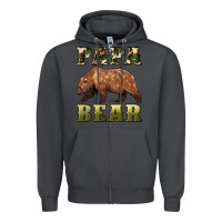 Smoke papa bear Zipper Hoodie - Artiststas