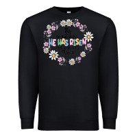 Black he has risen Premium Sweatshirt - MaliasSmallBusiness