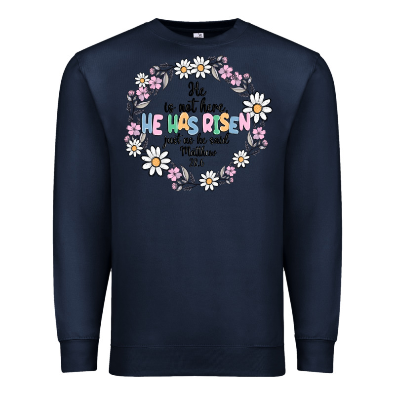 He Has Risen Premium Sweatshirt by MaliasSmallBusiness | Teevron