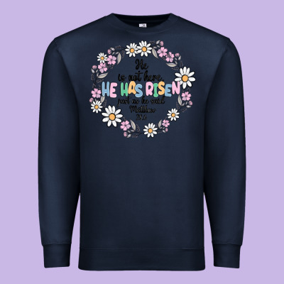 He Has Risen Premium Sweatshirt Designed By Maliassmallbusiness