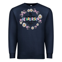 Navy he has risen Premium Sweatshirt - MaliasSmallBusiness