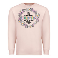 Pale Pink he has risen Premium Sweatshirt - MaliasSmallBusiness