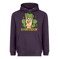 Plum st. patrick's day shamrockin' Heavyweight Hoodie - MaliasSmallBusiness