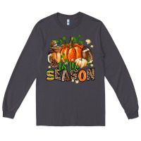 Smoke fall and american football tis the season Long Sleeve Tee - AdoDesignShop