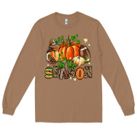 Toasted Coconut fall and american football tis the season Long Sleeve Tee - AdoDesignShop