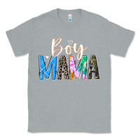 Heather Grey boy mama  black Classic Tee - JahusDesignShop