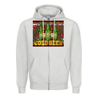 Cold Beer With Beer Bottles Zipper Hoodie | Teevron