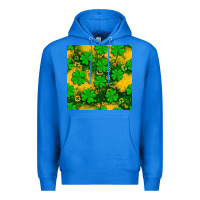True Royal St. Patricks clover pattern digital paper Premium Hoodie - BundleAndBundleShop