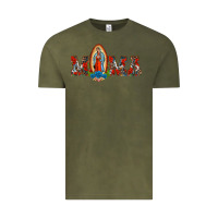 Vintage Olive mama our lady of guadalupe Vintage Tee - BarkalooDesign