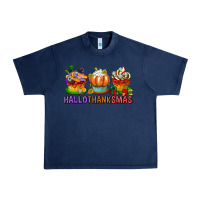 Navy hallothanksmas cupcakes Urban Heavy Tee - texasbilliewilder