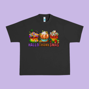 Hallothanksmas Cupcakes Urban Heavy Tee Designed By Texasbilliewilder