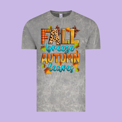 Fall Breeze Autumn Leaves Vintage Tee Designed By Zillion Design Studio