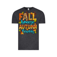 Vintage Black fall breeze autumn leaves Vintage Tee - Zillion Design Studio