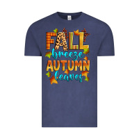 Vintage Denim fall breeze autumn leaves Vintage Tee - Zillion Design Studio