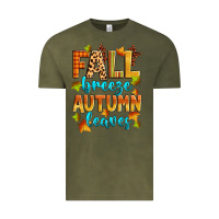 Vintage Olive fall breeze autumn leaves Vintage Tee - Zillion Design Studio