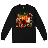 Black fall and  hockey  tis the season Long Sleeve Tee - AdoDesignShop