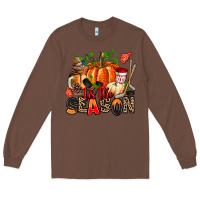 Chestnut fall and  hockey  tis the season Long Sleeve Tee - AdoDesignShop