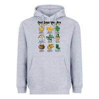 Heather Grey god says you are st patrick's day Heavyweight Hoodie - MaliasSmallBusiness