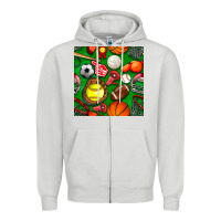 Dove Grey physical education class seamless pattern Zipper Hoodie - BundleAndBundleShop
