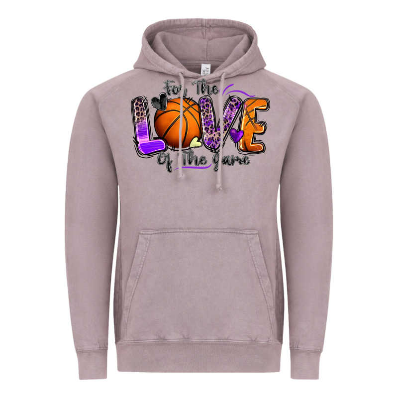 For The Love Of The Game Basketball Vintage Hoodie by Zillion Design Studio | Teevron