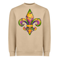Mushroom mardi gras fleur de lis Heavyweight Sweatshirt - RanaPortraitStore