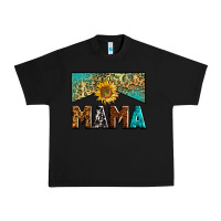 Black mama sunflower junkie Urban Heavy Tee - Zillion Design Studio