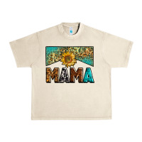 Sandshell mama sunflower junkie Urban Heavy Tee - Zillion Design Studio