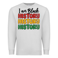 Dove Grey i am black history Premium Sweatshirt - MaliasSmallBusiness
