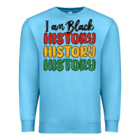 Ocean Blue i am black history Premium Sweatshirt - MaliasSmallBusiness