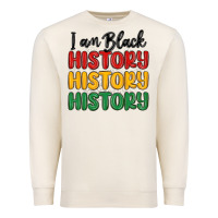 Sandshell i am black history Premium Sweatshirt - MaliasSmallBusiness