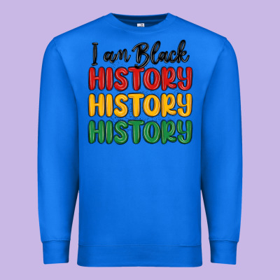 I Am Black History Premium Sweatshirt Designed By Maliassmallbusiness