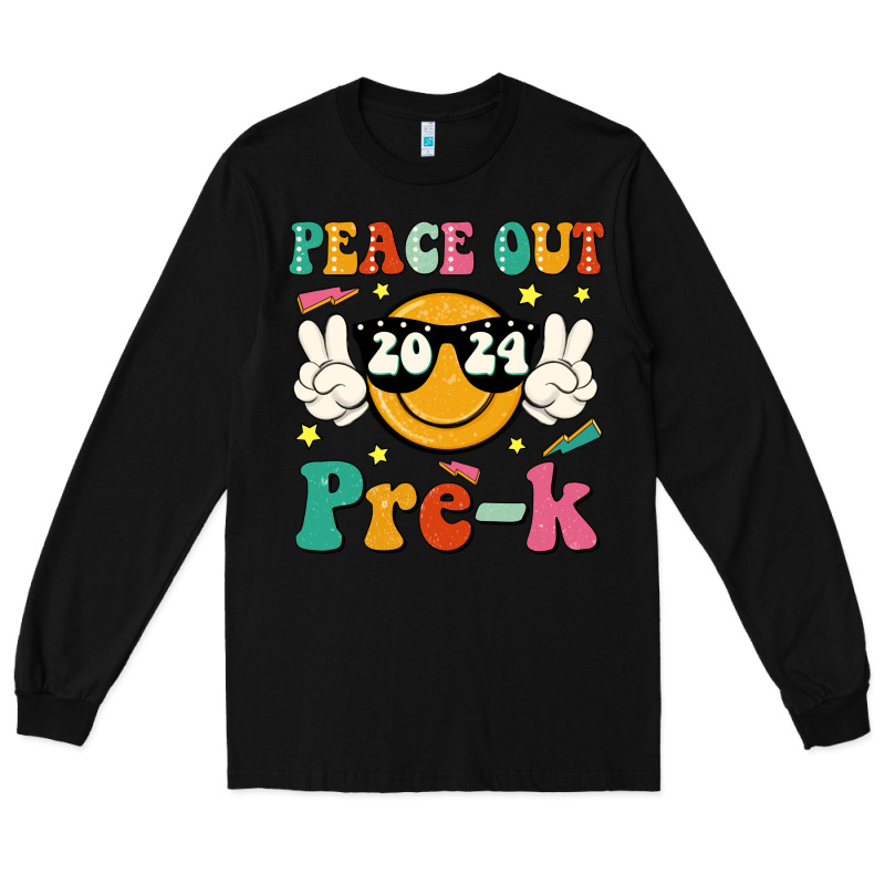Peace Out 2024 Pre K Long Sleeve Tee by JahusDesignShop | Teevron