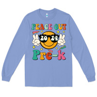 Colony Blue peace out 2024 pre k Long Sleeve Tee - JahusDesignShop