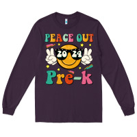 Plum peace out 2024 pre k Long Sleeve Tee - JahusDesignShop