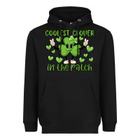 Black coolest clover to pinch Heavyweight Hoodie - MaliasSmallBusiness