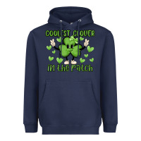 Navy coolest clover to pinch Heavyweight Hoodie - MaliasSmallBusiness