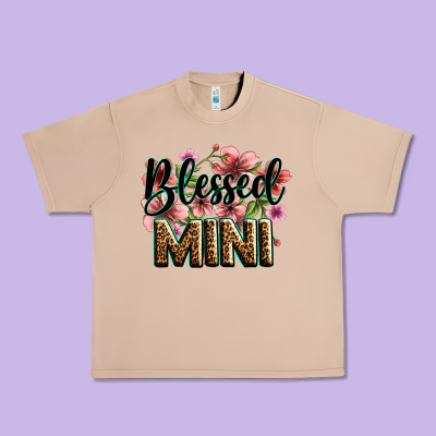 Flowers Blessed Mini Urban Heavy Tee Designed By Zillion Design Studio