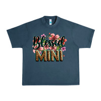 Midnight Navy flowers blessed mini Urban Heavy Tee - Zillion Design Studio