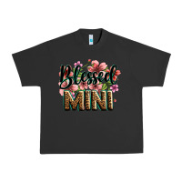 Pigment Black flowers blessed mini Urban Heavy Tee - Zillion Design Studio