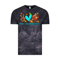 Cloud Black peace love thanksgiving Vintage Tee - Zillion Design Studio