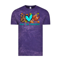 Cloud Purple peace love thanksgiving Vintage Tee - Zillion Design Studio