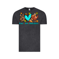 Vintage Black peace love thanksgiving Vintage Tee - Zillion Design Studio