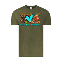 Vintage Olive peace love thanksgiving Vintage Tee - Zillion Design Studio
