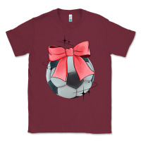 Burgundy coquette soccer bow Classic Tee - JahusDesignShop