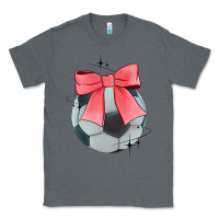 Charcoal Heather coquette soccer bow Classic Tee - JahusDesignShop