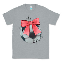 Heather Grey coquette soccer bow Classic Tee - JahusDesignShop