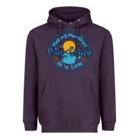 Plum making memories at a time Heavyweight Hoodie - MaliasSmallBusiness