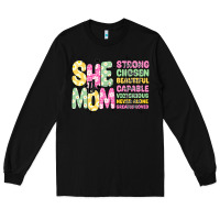 Black she is mom Long Sleeve Tee - JahusDesignShop