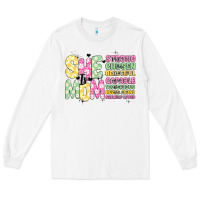 White she is mom Long Sleeve Tee - JahusDesignShop